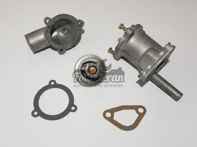 Skříň termostatu kompletní + termostat ŠKODA 105, 120, 130, Rapid ; 113052010, 113052060